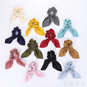 

Ins Fashion Pure Color Women Girls Elegant Hair Circle Female Sweet Head Jewelry Elastic Cloth Headband Hair Accessories