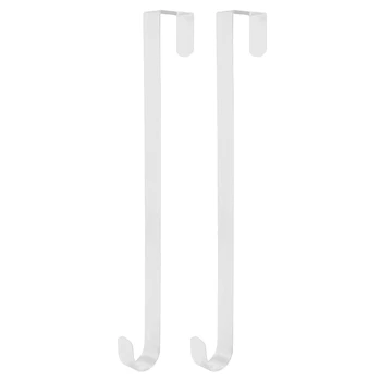 

2PCS Metal Wreath Hanger over the Door Hooks Christmas Garland Holders Seasonal Home Storage Organizer Wreath Hanger for Front D