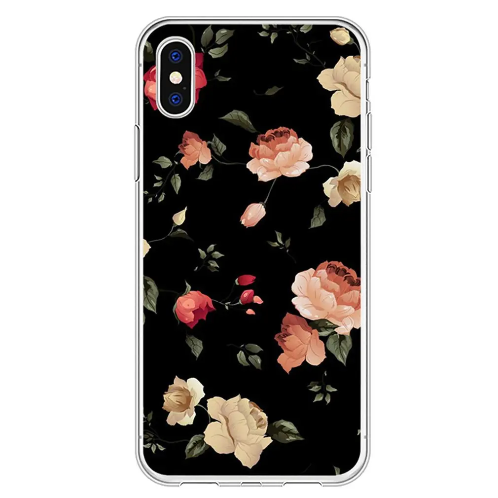 Phone Case Plant Flower Pattern Soft Cover Shell Fashion Cellphone Protection Man Woman Accessories Mobile | Мобильные телефоны и