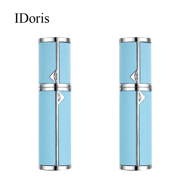 Мини-флакон для духов IDoris 5 мл алюминиевая фотография серебристые черные
