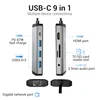 Vention USB C HUB Type-C to 4K HDMI RJ45 VGA USB 3,0 концентратор док-станция для MacBook Pro Huawei Mate 30 USB-C 3,1 разветвитель порт USB-C концентратор ► Фото 2/6