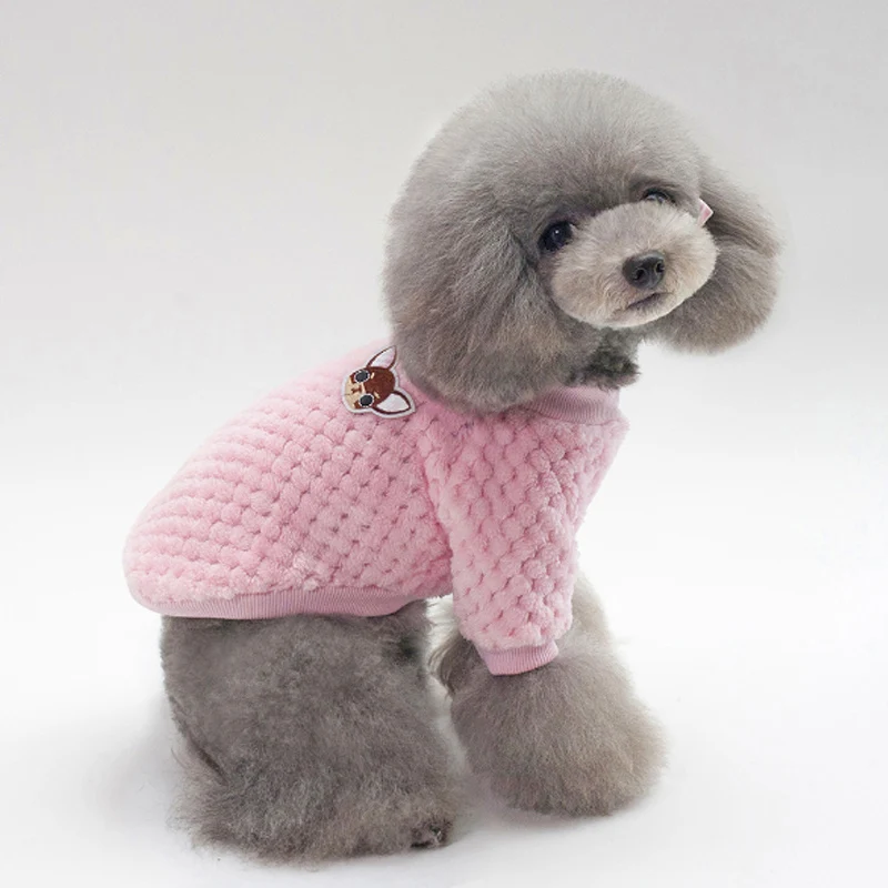 1 шт. модная Милая одежда для маленьких собак синяя Розовая Одежда чихуахуа мопса