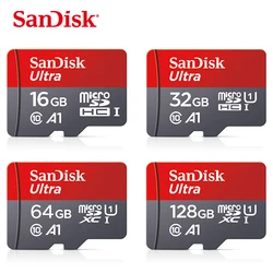 SanDisk – carte Micro SD, 16 go/32 go/64 go/100% go/128 go/256 go, classe 10, 98 mo/s, TF, mémoire flash, usb 