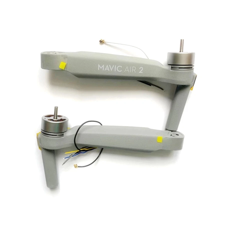 Lot de bras de drone DJI Mavic Pro neufs et d'occasion, vue d'ensemble.