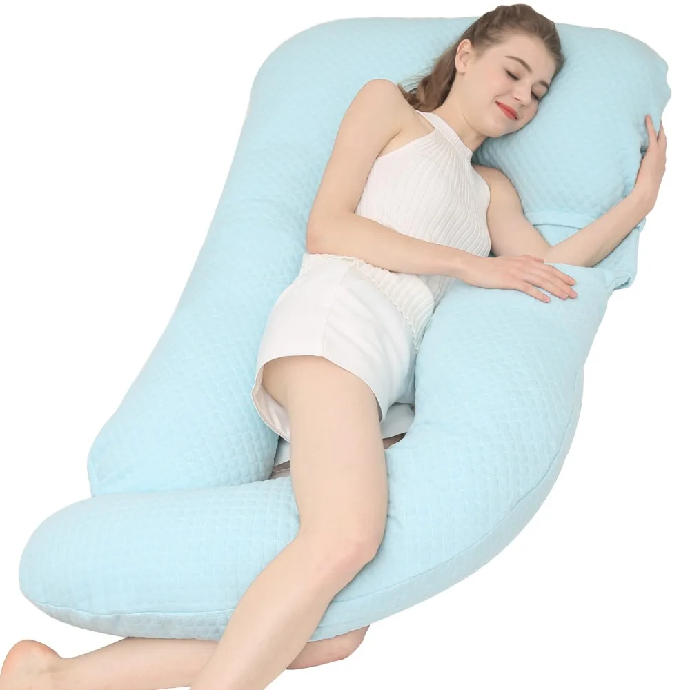 

Maternity Pillow Sleeping Side Sleeper Pillow For Pregnant Women Soft Comfortable U Shape Waist Body Pillow Unilateral Grooves