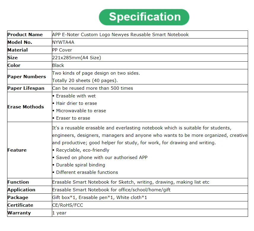  RUBAPOSM Cuaderno digital inteligente A5 reutilizable de cuero  borrable, bloc de notas de negocios de 150 GSM, papel impermeable, cuaderno  de bocetos de dibujo para estudiantes con bolígrafo borrable para  trabajadores