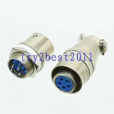 

DHL/EMS 50 Sets Aviation Plug M12 12mm 5pin male Slide-on for Panel Power Chassis Metal -C1