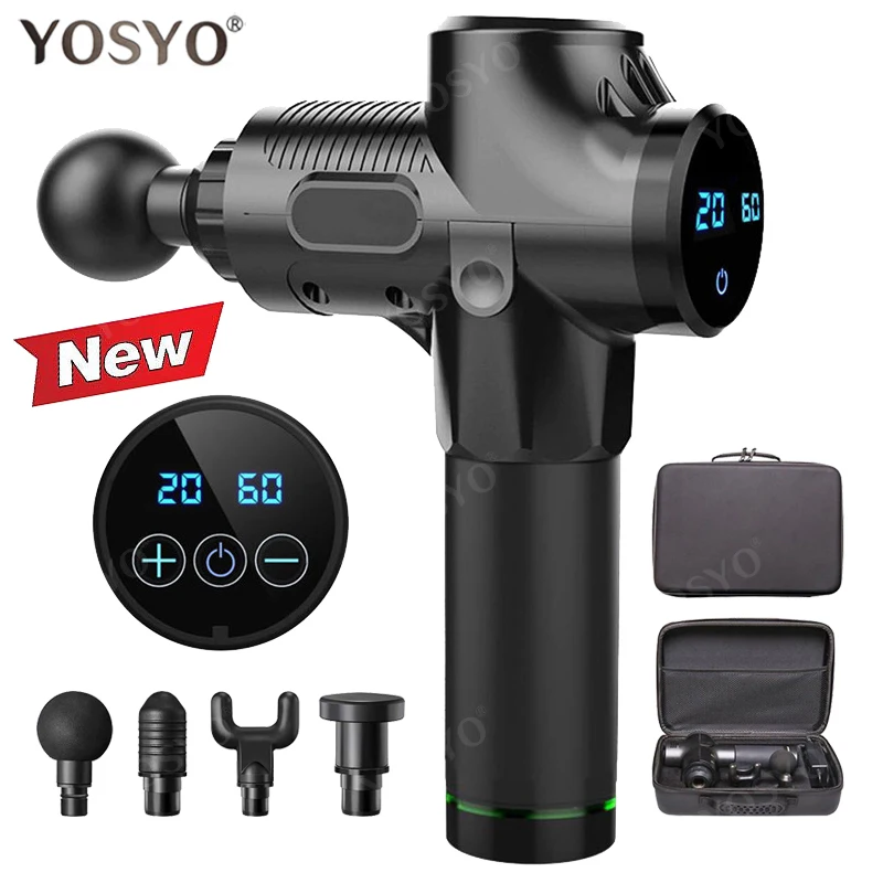 EMS Massage Gun Rechargeable Muscle Stimulator Deep Tissue Professional Massager Gun Body Relaxation Slimming Pain Relief|Fascia Gun| - AliExpress