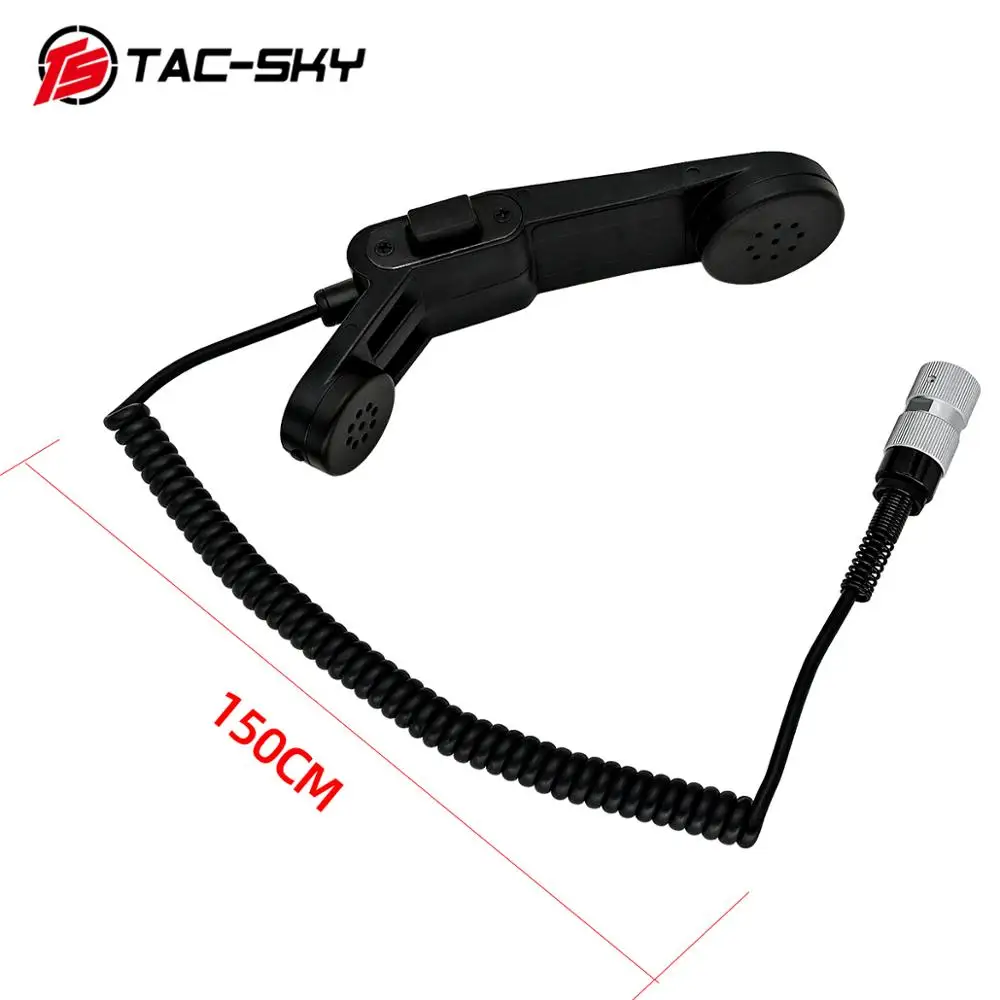 TAC-SKY H-250 PTT Тактический headsetinterphone место 6-pin Ручной динамик микрофон PTT для AN/КНР 148152152A 6-pin H250 ptt