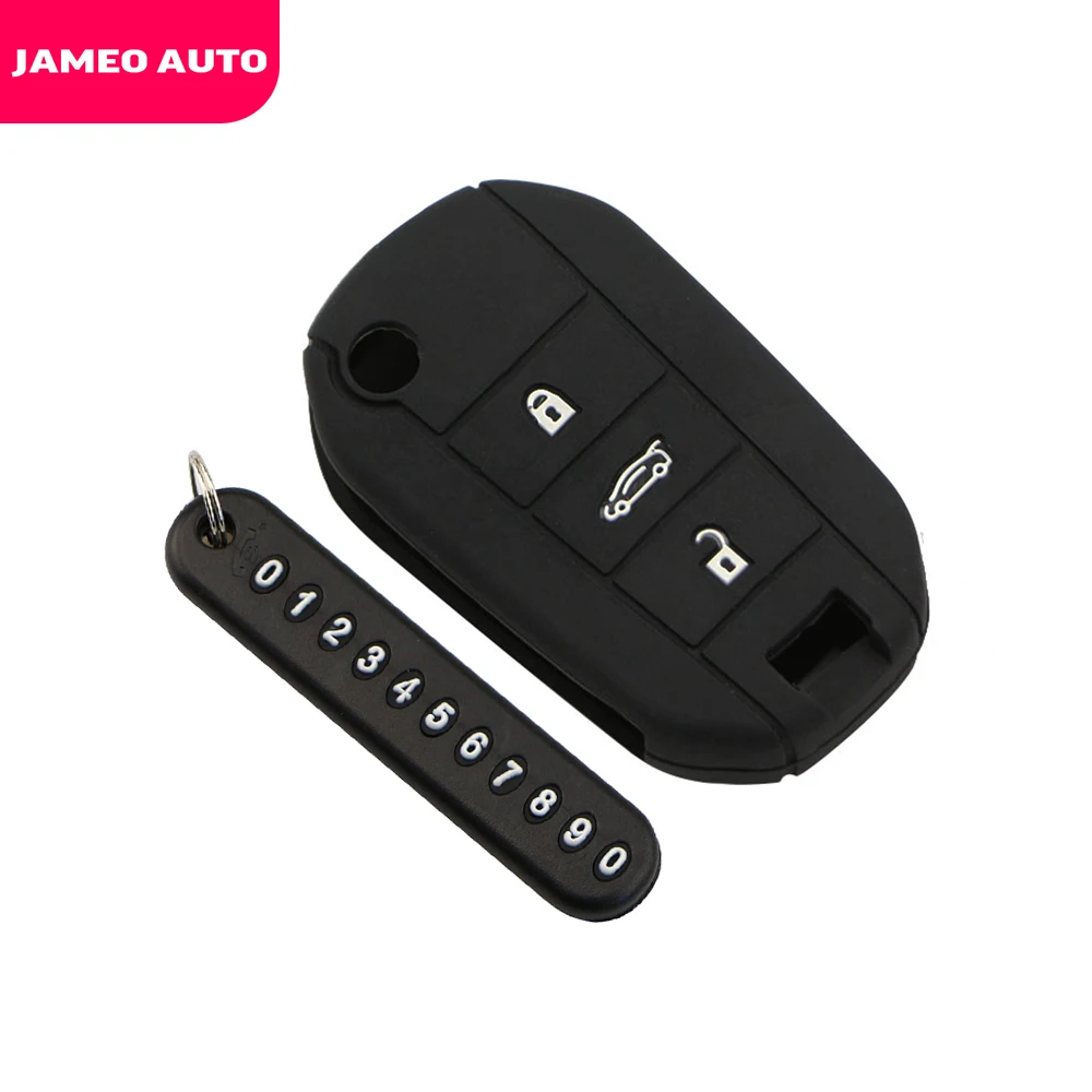 Чехол для автомобильного ключа чехол с номером телефона Citroen C4 Peugeot 3008 308 301 408 2008