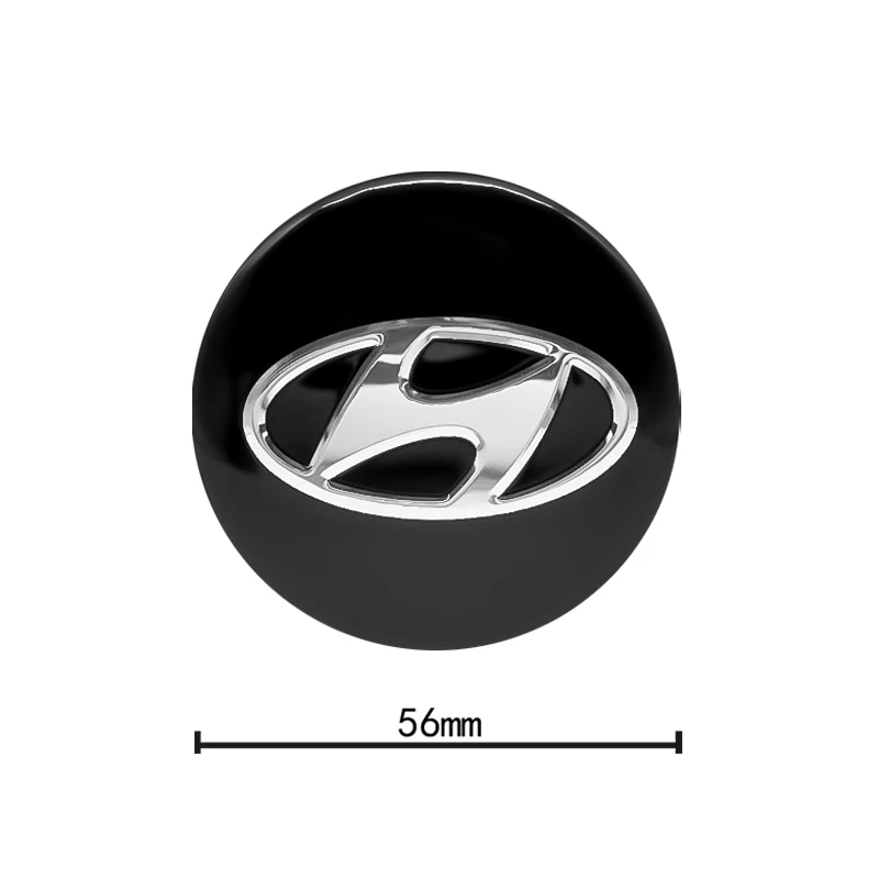 4 шт. Центральная втулка колеса автомобиля шапки значок стикер для hyundai i20 i30 i40 ix35 solaris tucson creta kona santa fe tucson аксессуары