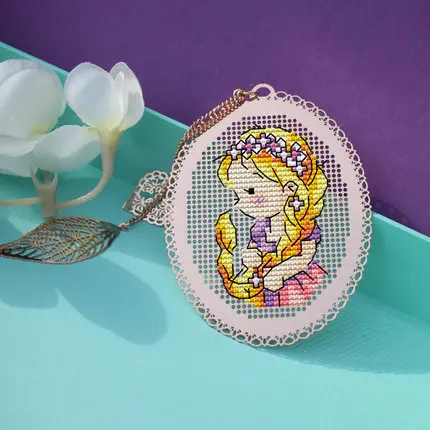 Xx TOP DIY ремесло Стич вышивка крестиком металлическая Закладка серебряное Золотое рукоделие вышивка рукоделие счетный крест-Набор для вышивки disney - Цвет: Армейский зеленый