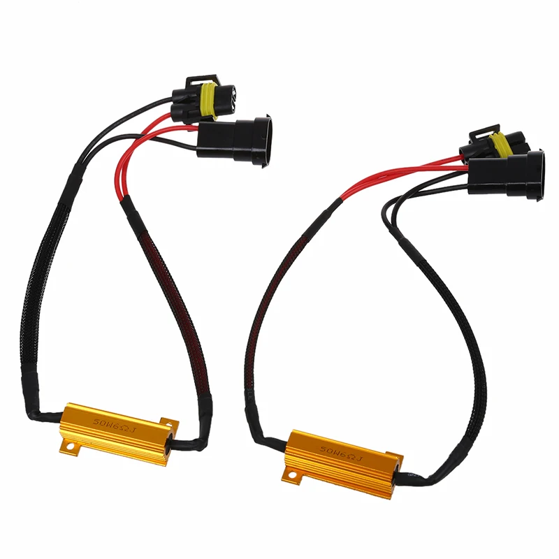 

2 x H8 H11 LED Lamp Bulb Turning Resistance Canbus 50W