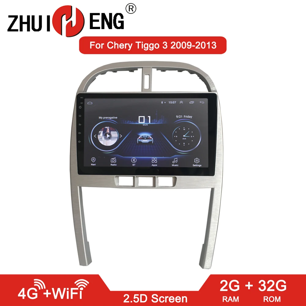  ZHUIHENG 2G+32G Android 8.1 Car Radio for Chery Tiggo 3 2009-2013 car dvd player gps navi car acces