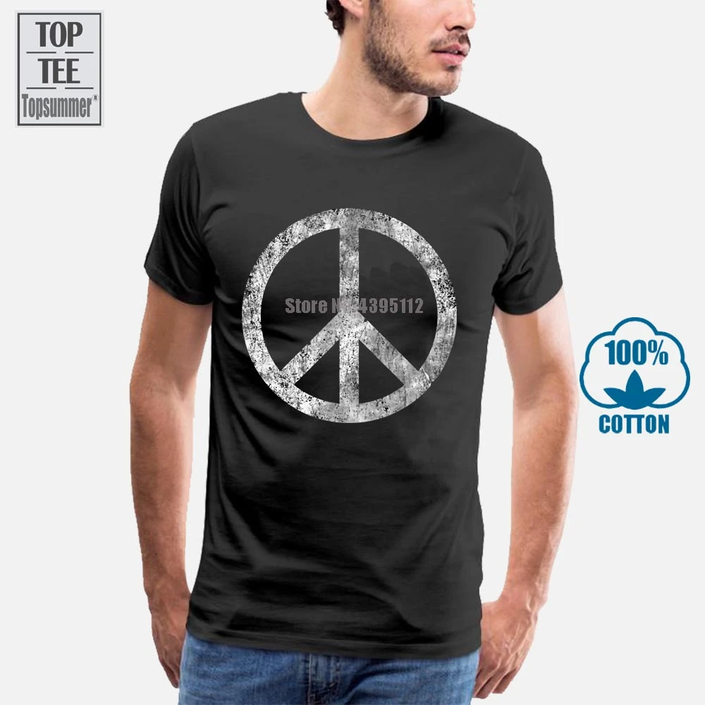 de la paz, camiseta con logotipo de signo Hippie de los 60, Cultur, Goa, Gay, amor libre, Hippie de los 60|Camisetas| - AliExpress