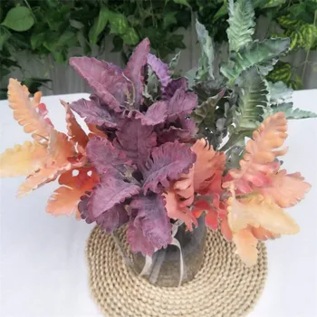 

10P Fake Short Stem Dusty Miller 14.57" Length Simulation Tufting Senecio Cineraria for Wedding Home Showcase Decorative Plants