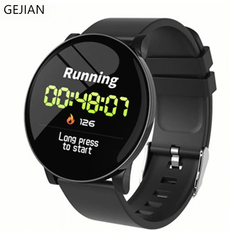 

GEJIAN Smart Watch Mens Women IP68 Waterproof Blood Pressure Heart Rate Health Monitoring Bluetooth Fitness Sport SmartWatch