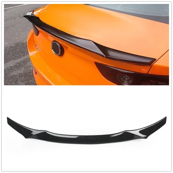 

Rear Wing Trunk Spoiler Cover Trim For Mazda 3 Axela 2019 2020 Carbon Fiber Look