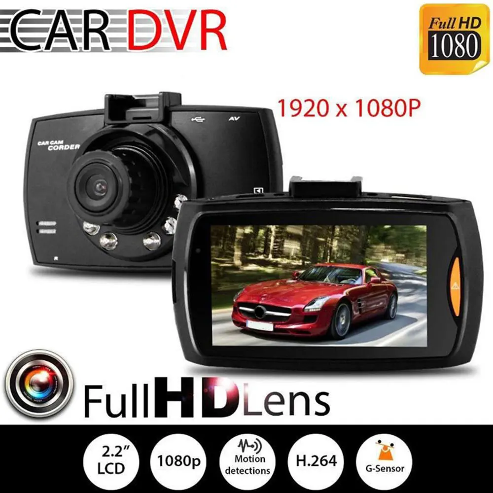 2 дюймов FHD 1080P двойной объектив Автомобильный видеорегистратор сенсорный экран