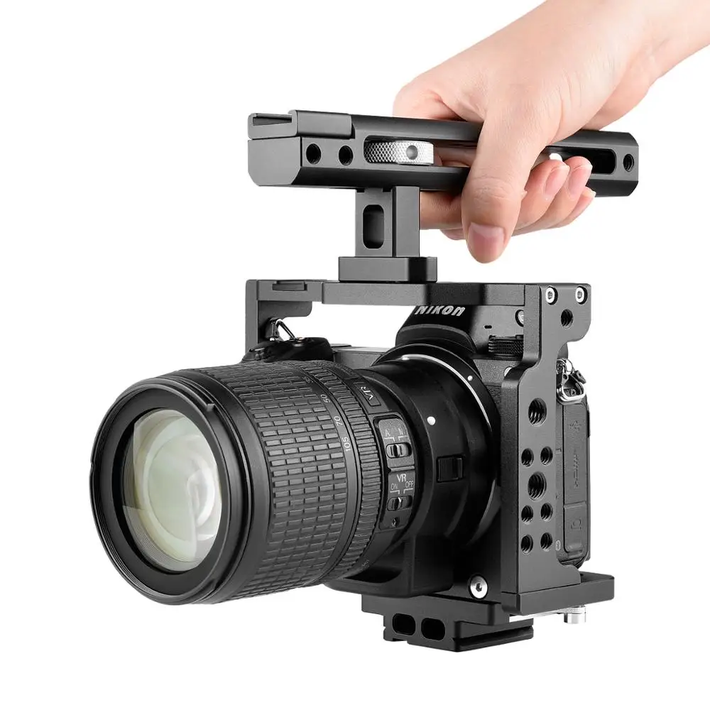 

YELANGU C15 High Quality Portable Camera Cage with Base Plate for Nikon Z6-Z7 Quick Release Mount with Top Handle Grip