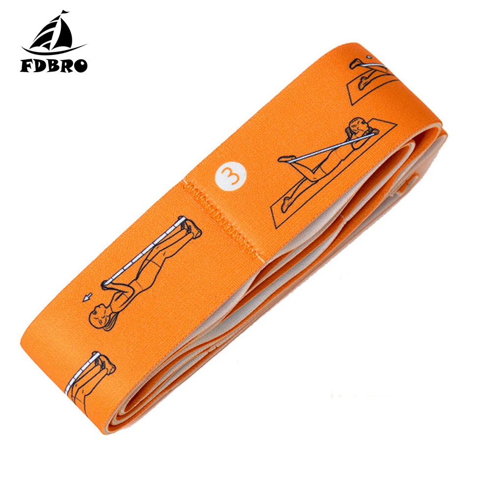 Elastic Bands Fitness Pilates Yoga Stretch Latin Workout Training Sport Resistance Bands Exercise Equipment Pull Strap Belt