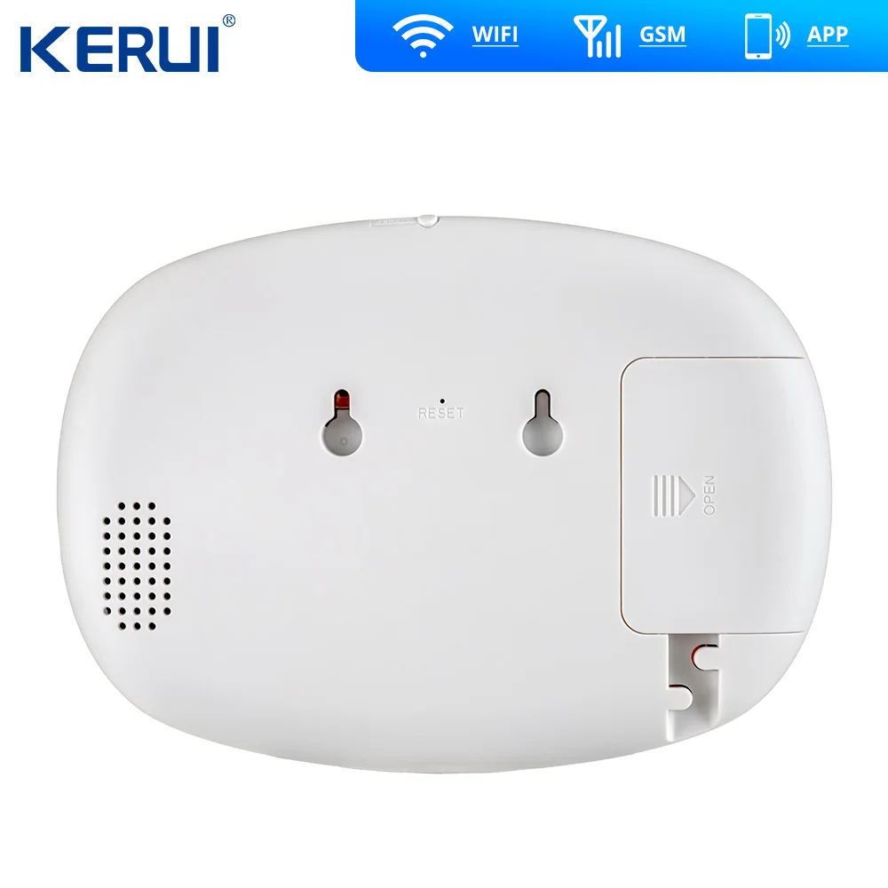 Ceny Kerui K52 duży ekran dotykowy system alarmowy wi fi gsm wyświetlacz tft system alarmowy w domu bezpieczeństwo wykrywacz ruchu metalowy pilot