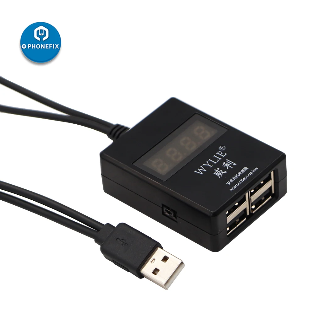 WYLIE DC источник питания ток загрузки Тестовый Кабель для универсальных телефонов Android DC блок питания Тестовый Кабель для ремонта