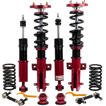 

Coilovers Suspension Kits for Ford 2005-2014 Mustang 4th 24 way Adj. Ways Damper Spring Red Shock Absorber Strut