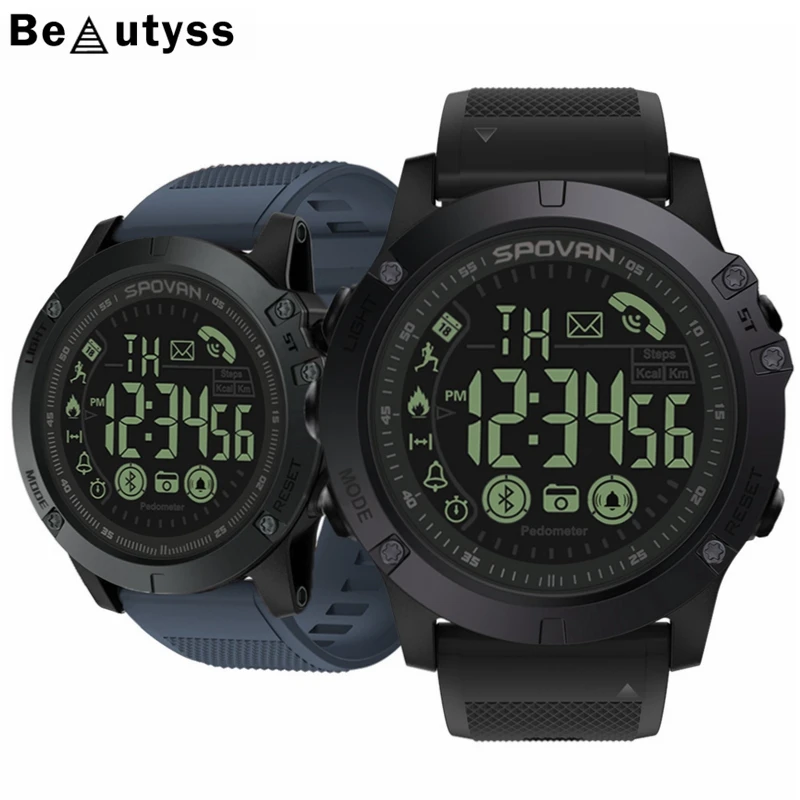Beautyss мужские спортивные Смарт часы цифровые фитнес наручные умные montre homme bluetooth