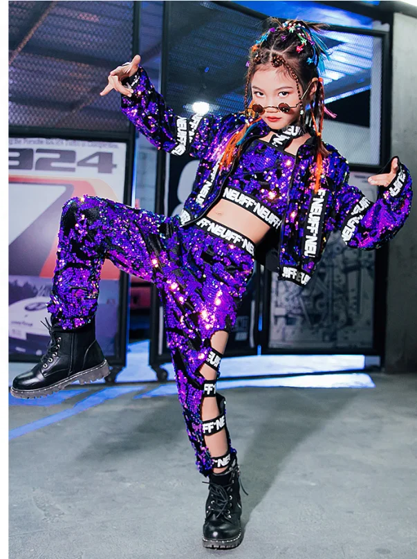 Aislor Unisex Girls Boys Glitter Sequins Hip Hop Jazz Dancing Pants Street Dance Competition Trousers Aislor Unisex Girls Boys Glitter Sequins Hip Hop Jazz Dancing Pants Street Dance Competition Trousers