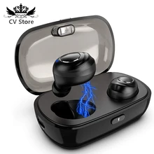 Bluetooth 5.0 Wireless Earbuds True Wireless Stereo Bluetooth Earphones TWS Noise-Canceling Hands Free in-Ear IPX5 Waterproof