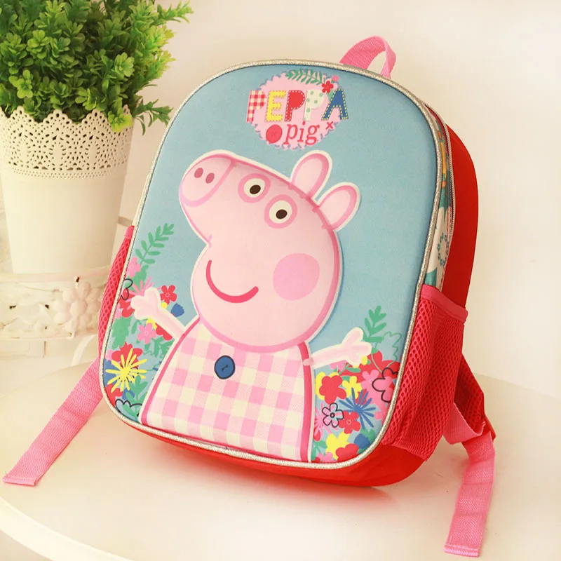 Peppa Pig Bag Cute Cartoon Page Child Messenger Bag Movie Anime Surrounding  Toys Backpack  Best Gift Toys