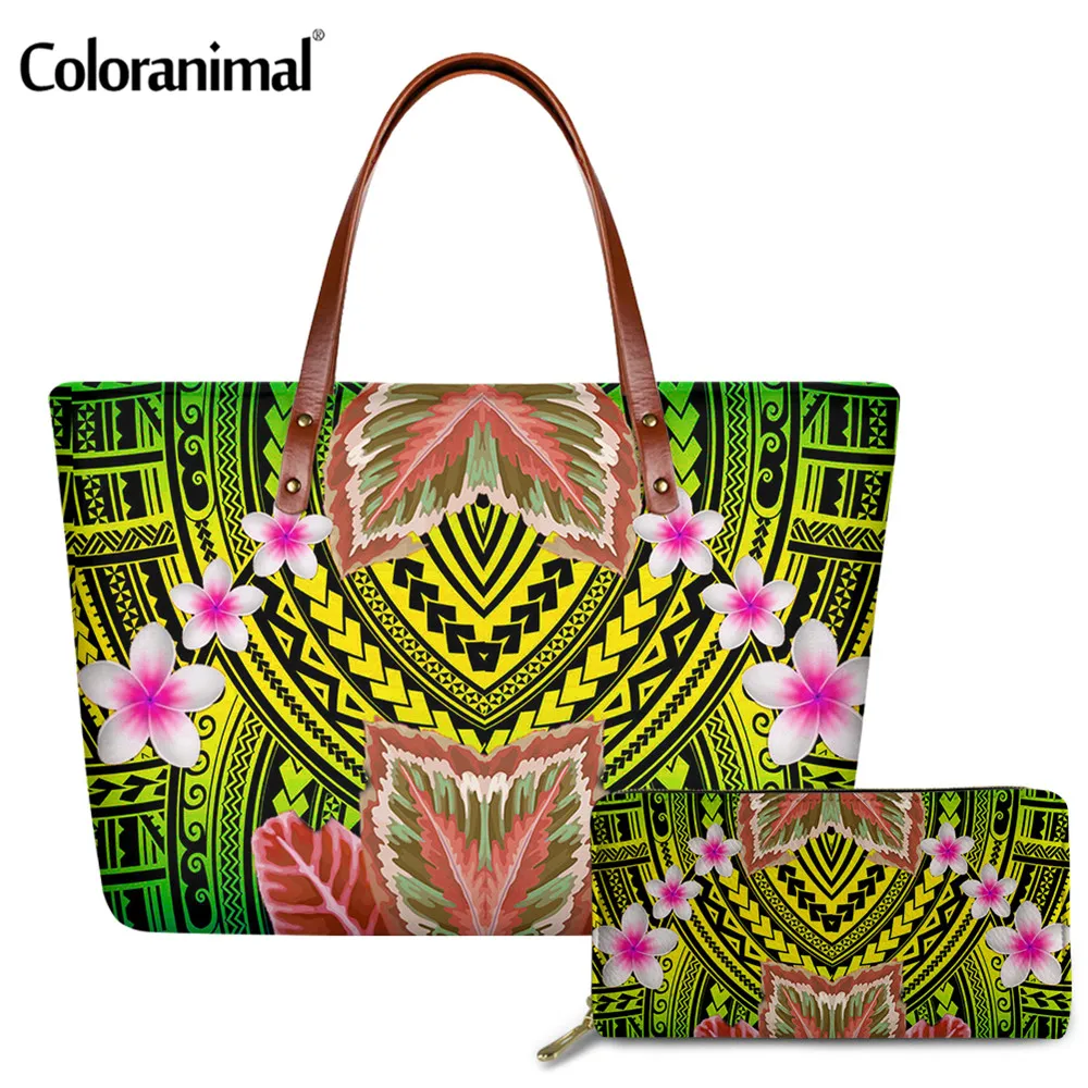 Coloranimal градиент полинезийская в этническом стиле Плюмерия печатных Для женщин