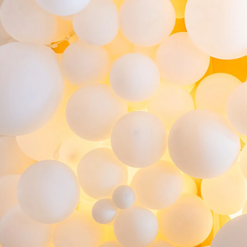 Matte Pure White Balloons Round Latex Helium Balloon Wedding Decoration Birthday Party Baby Shower 5" 10" 12" 18" 36" party supplies