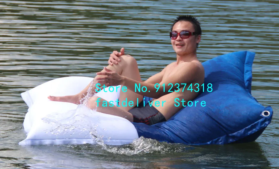 Outdoor Large Swimming Pool Floating Waterproof dirt resistant Bean Bags Seat Cushion cover