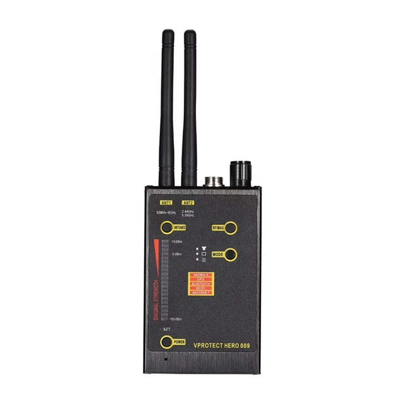 NEW Hero 009 Wireless Signal Detector VHF/UHF Anti-Spy GSM Wifi Scan Finder Magnetic MAG Signal Detector