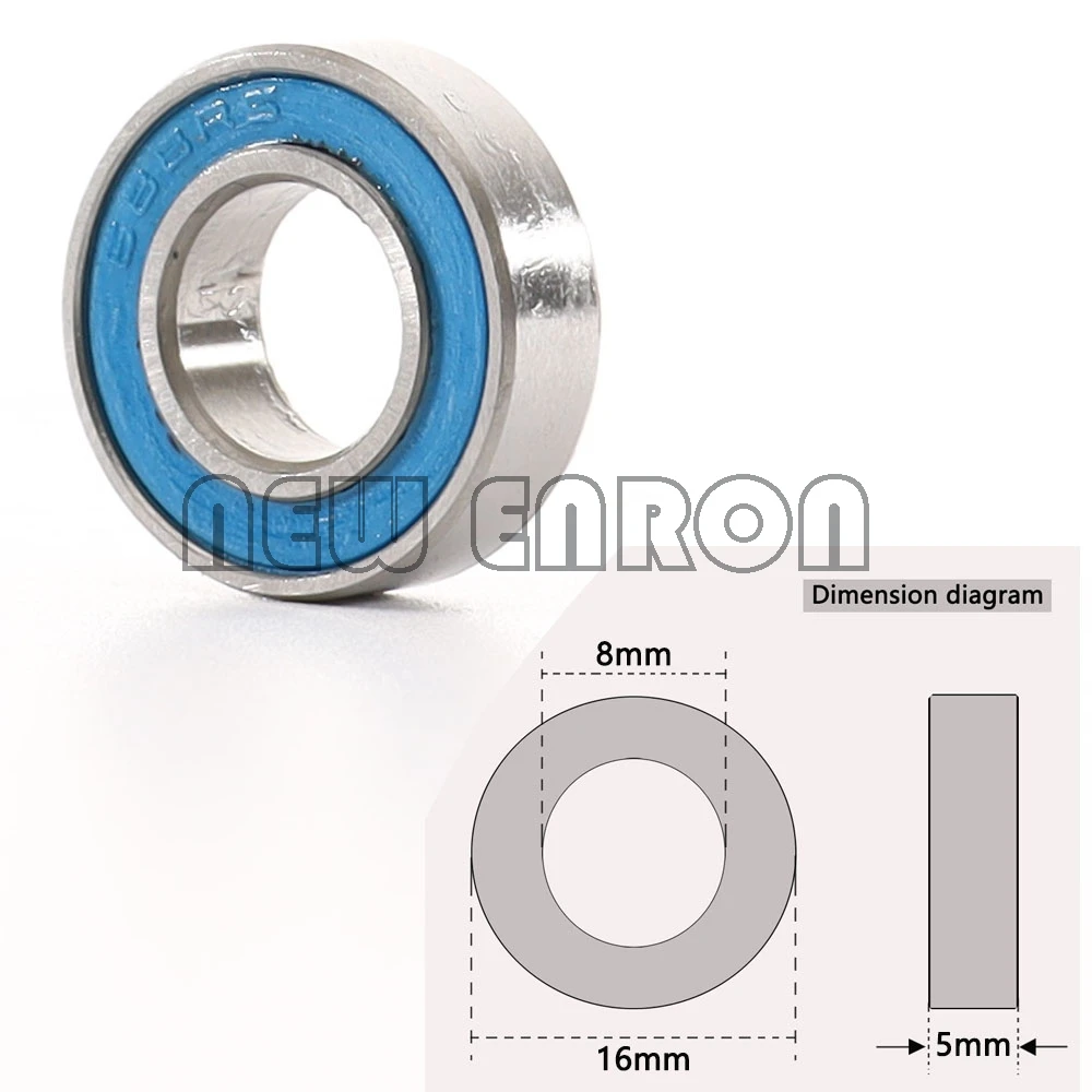 Новый Синий шариковый подшипник ENRON 43 шт. Метрическая резина запечатанная с двух