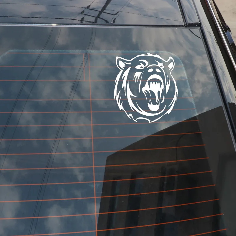 Angry Polar Bear Head животные для Авто/бампер/окно виниловая наклейка наклейки DIY Декор
