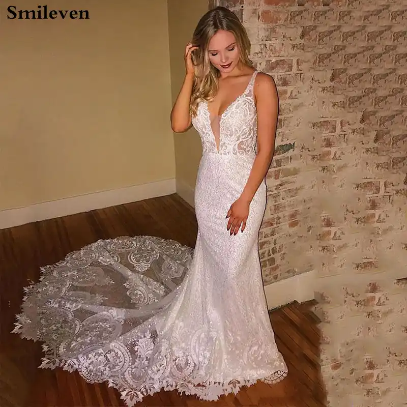 vestido sereia brilhante