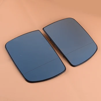 

beler 1 Pair Car Left Right Wide Angle Sight Rearview Heated Door Mirror Glass Fit for BMW X5 E53 2000-2002 2003 2004 2005 2006