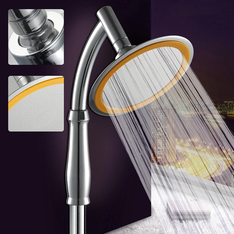 

Luxury Rain Shower Head 6 Inch Handheld Set Anion High Pressure Bathroom Rainfall Gadgets Water Saving Showerhead