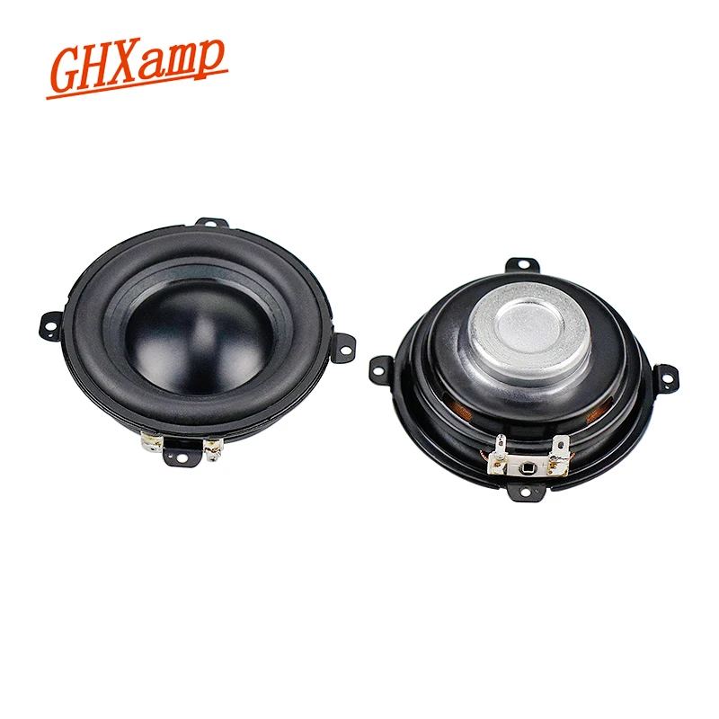 Ghxamp 3 25 Inch 85mm Mid Bass Speaker 4ohm 25w Neodymium Midrange Woofer Pp Cone Rubber Edge Audio Loudspeaker Unit Diy 2pcs Portable Speakers Aliexpress