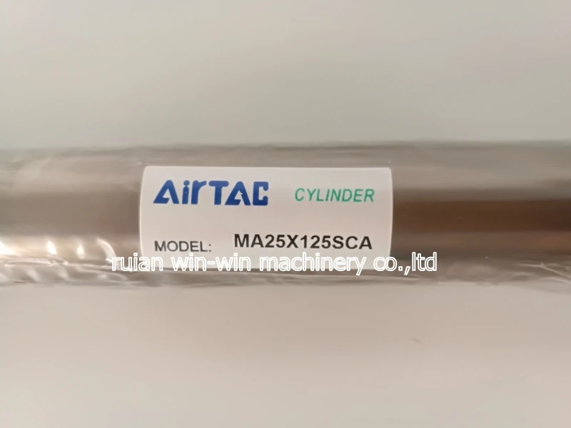 Mini cilindro de ar comprimido pneumático sem ferrão airtac ma25 125sca preço de aço