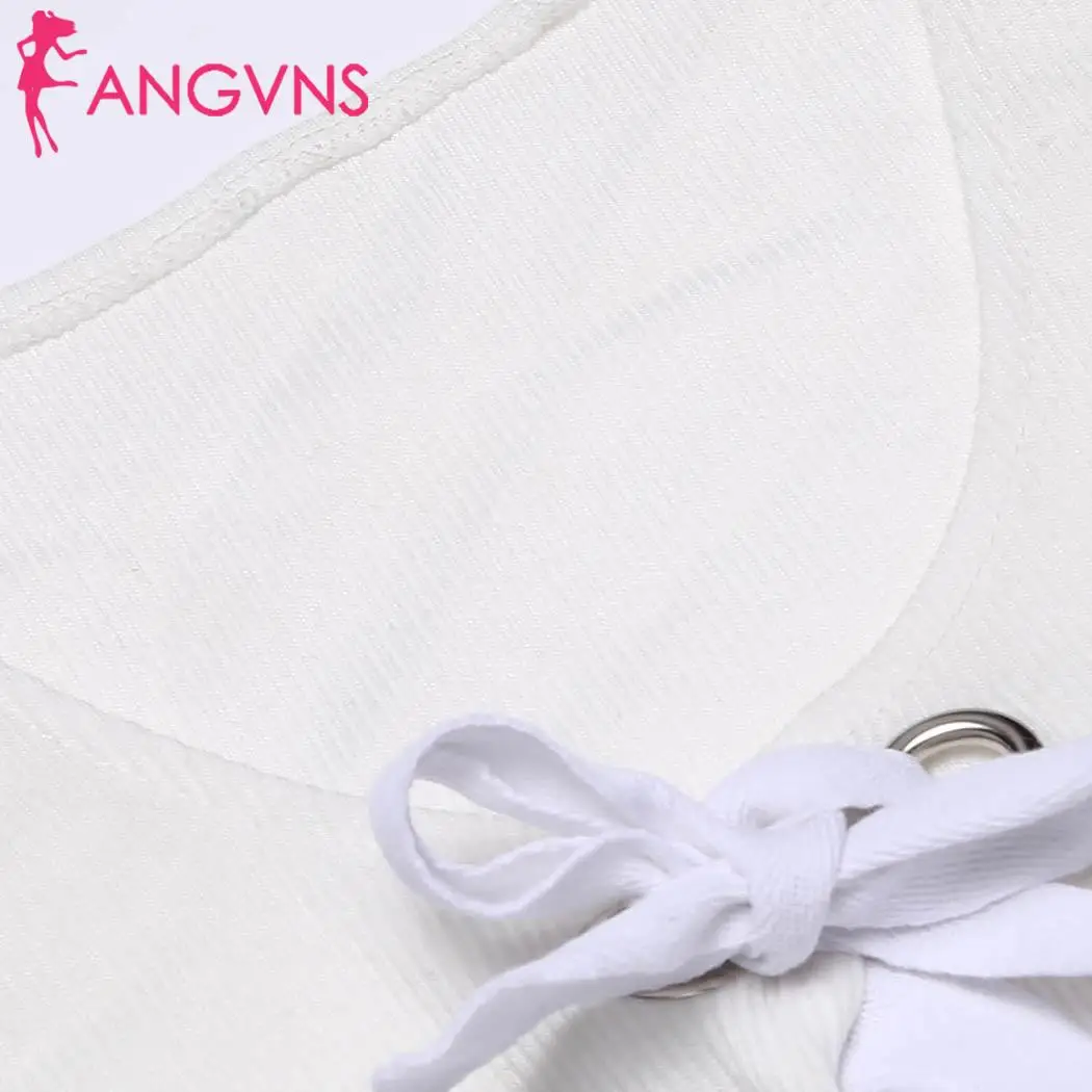 Новые Сексуальные женские необычные металлические повседневные топы с воротником, на шнуровке спереди, с перекрещивающимися ремешками