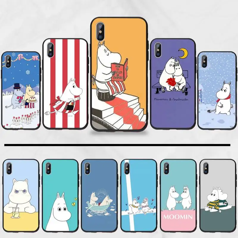 Moomin Hippo милый мультфильм животных Прекрасный Новое поступление сотовый телефон