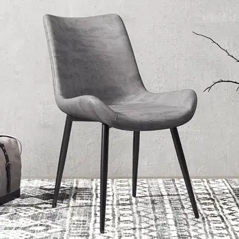 

Nordic Leisure Dining Chair Industry Style Discussion Chair, Stool, Iron Art, Retro Back Restaurant, Coffee And Milk Tea Shop, H