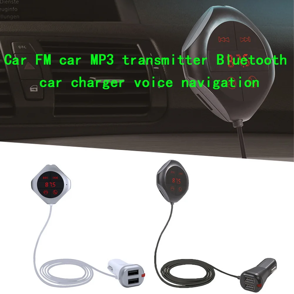 Bluetooth Handsfree автомобильный комплект Jack аудио MP3-плеер с TF слотом беспроводной fm-передатчик Автомобильный USB адаптер Bluetooth FM