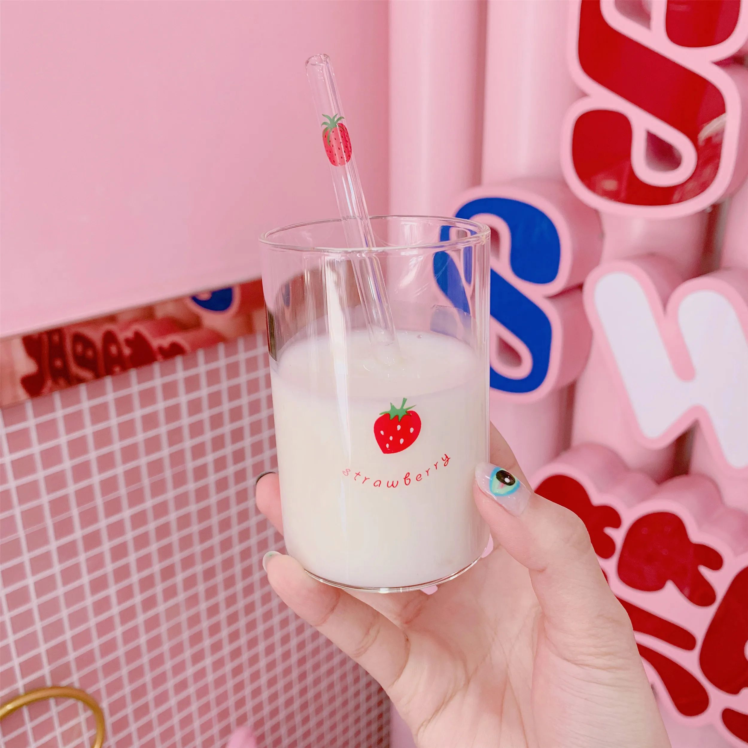 Kawaii Sanrio Water Cup with Straw - Kuru Store