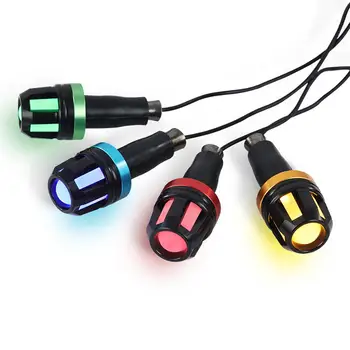 

GloryStar Motorcycle Handlebar End LED Turn Signal Light Moto Handle Bar Grip Plug Side Marker Lamp