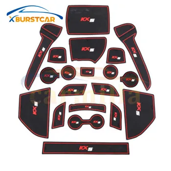 

Xburstcar 16 Pcs Car-Styling Interior Door Groove Mat Doors Protection Mats for KIA Sportage KX5 QL 2016 2017 2018 Accessories